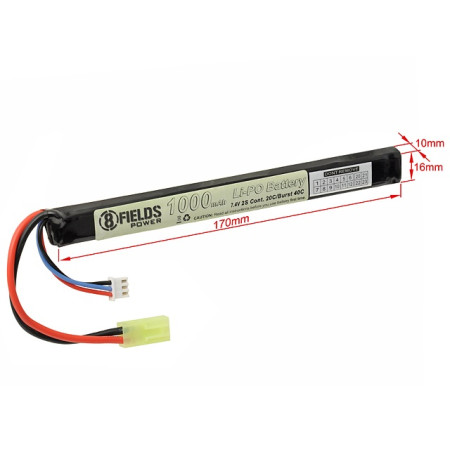 Li-Po 7.4V 1000mAh 20C/40C Slim